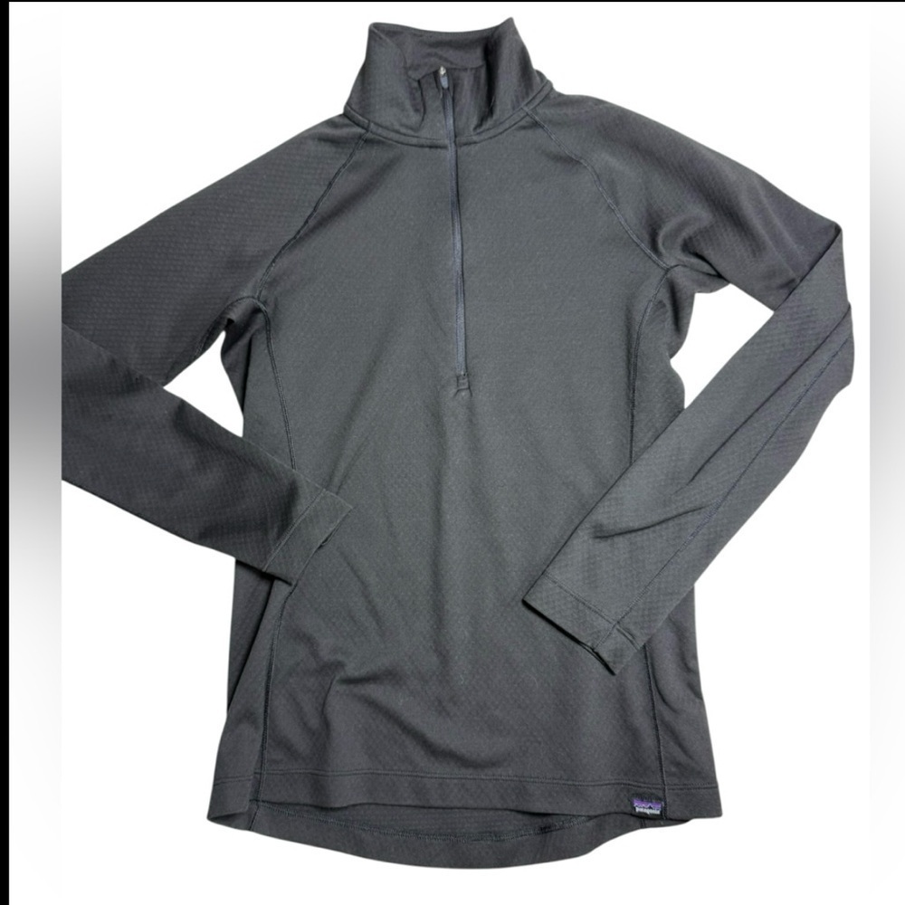 Patagonia Capilene Midweight Quarter Zip Pullover Black XS - Picture 7 of 7